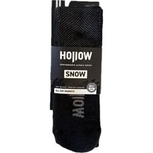 Hollow Performance Alpaca Wicking Medium Weight Ski & Snow Socks NWT Large